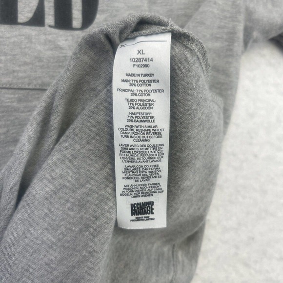 RECLAIMED VINTAGE Shirt Mens XL Gray Black Short Sleeve Front Pocket - Picture 10 of 12